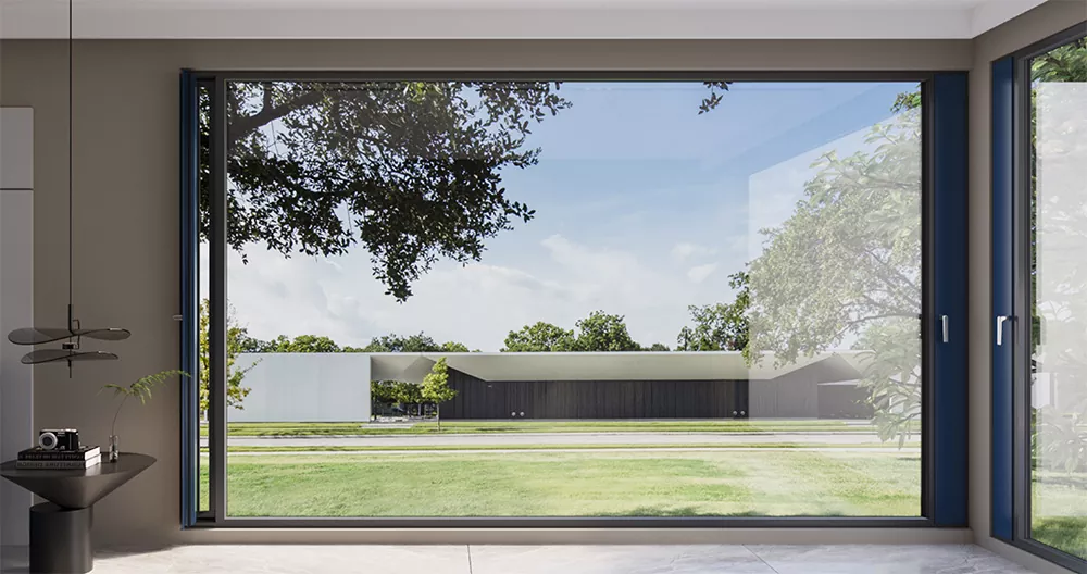 Mikro-aireztaziozko aluminiozko leiho berritzaileak, egoitza eta merkataritza eraikin modernoetarako